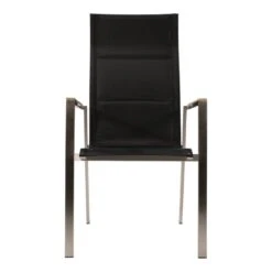 Les - Stapelstoel Hoge Rug Marmaris RVS - Zwart -LeenBakker Winkel 436f4a0bbf774f4db58a1a6eae5d3e09