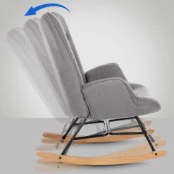 CLP Schommelstoel Sanka Stof - Grijs -LeenBakker Winkel 4478e80c97d44fda9e16c632a0384e2e