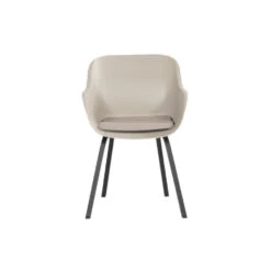 Hartman Le Soleil Element Dining Armstoel - Soft Taupe/Black - 4 St. -LeenBakker Winkel 44862d7d44fc4d789d46d59d14d494ed