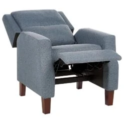 EGERSUND - TV-fauteuil - Blauw - Fluweel -LeenBakker Winkel 44d0e83c7b674741820f217473a8d718