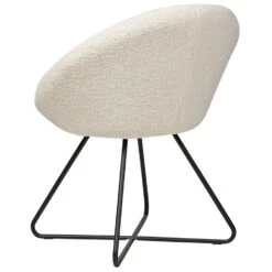 FLOBY II - Fauteuil - Crème - Bouclé -LeenBakker Winkel 4504a9c4db404d0cba0f3901e9986340