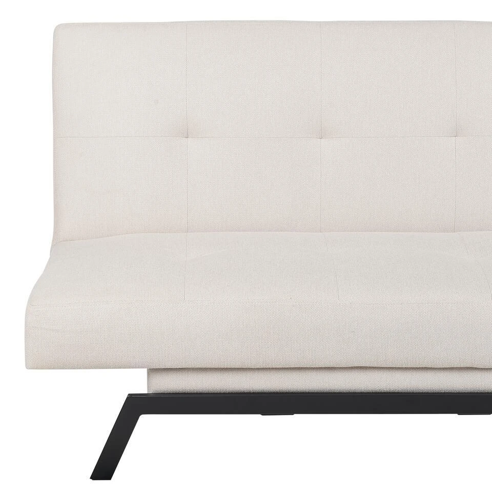 LEEDS - Slaapbank 3-zits - Wit - Polyester 12 LEEDS - Slaapbank 3-zits - Wit - Polyester - Afbeelding 10