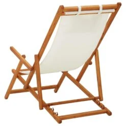 VidaXL Strandstoel Inklapbaar Massief Eucalyptushout En Stof Crème 8 VidaXL Strandstoel Inklapbaar Massief Eucalyptushout En Stof Crème -LeenBakker Winkel 453ab6aafaca4c6eb483059a8035bd39