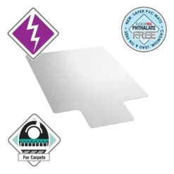 Vloerbeschermer Met Uitsparing - Antistatisch PVC - Tapijt - 90x120 Cm -LeenBakker Winkel 458803169606428793a65275bd1795d4