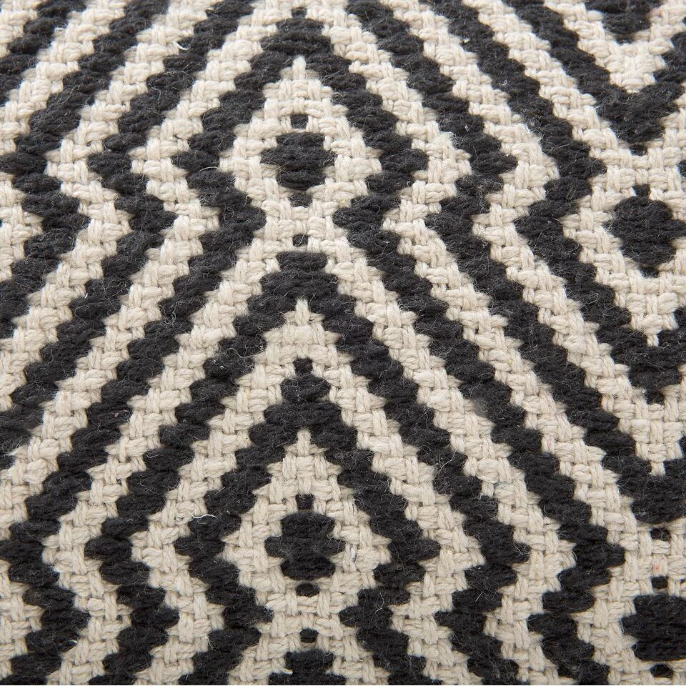 MUKKI - Poef - Zwart - 50 Cm - Katoen 11 MUKKI - Poef - Zwart - 50 Cm - Katoen - Afbeelding 9