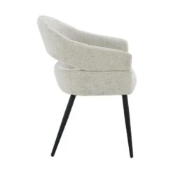 Eetkamerstoel Beige Stof - Zithoogte 51cm - Megan - Set Van 2 -LeenBakker Winkel 46695e65874b4a91b87aad0b5e685885