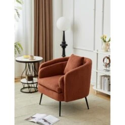 Salonstoel Van Metaal En Terracotta Fluweel -LeenBakker Winkel 478f62f96a654f7a9aef9fa74b1334fa