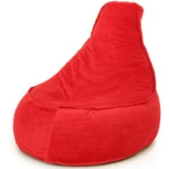 Parya Stoel Zitzak Ribstof Zitzakfauteuil Woonkamerzitzak Poef Rood -LeenBakker Winkel 47d95d646beb40648dbefa5fd1853521