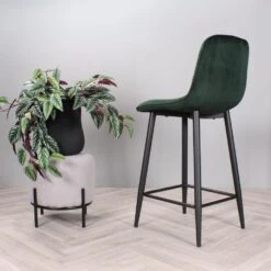 DS4U - Gaby Barkruk Velvet 65 Cm 2.0 - Groen -LeenBakker Winkel 47de24a4f88f47e5b418cdf87202c71a