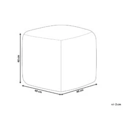 Beliani Poef BHILWARA - Wit Katoen -LeenBakker Winkel 480ff248f64a450789870ede7159aa7d