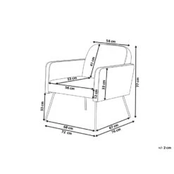 Beliani Fauteuil NARKEN - Grijs Fluweel -LeenBakker Winkel 485e1e366c75407aaeb73b86a7745480