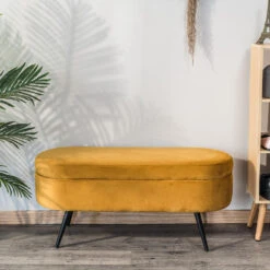 Bank Van Metaal En Geel Mosterdfluweel -LeenBakker Winkel 48ca18fe1de84893a41042086757f168