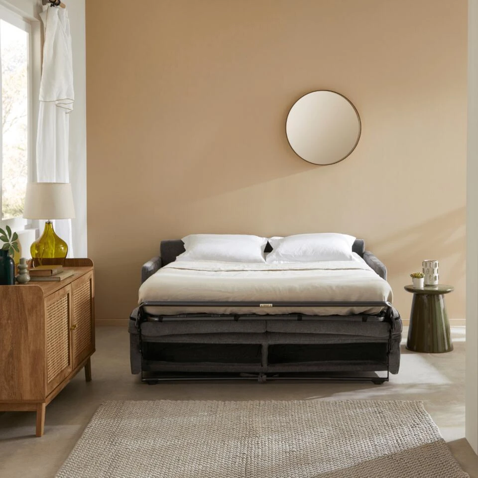 CALICOSY - Slaapbank COSENZA - Grijs - 87x175x100 Cm 5 CALICOSY - Slaapbank COSENZA - Grijs - 87x175x100 Cm - Afbeelding 3