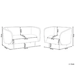 Beliani Zitgroep LOEN - Beige Polyester 8 Beliani Zitgroep LOEN - Beige Polyester -LeenBakker Winkel 48ef49dbee5c435aaa0969a9e1c4e151