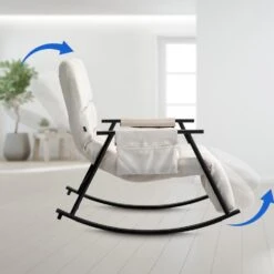 CLP Schommelstoel Cathy Fluweel - Creme -LeenBakker Winkel 4953277a61bf42da93228d4ee91f875d