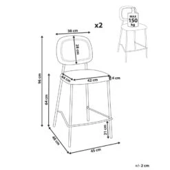 DUETTE - Barkruk Set Van 2 - Olijfgroen - Fluweel -LeenBakker Winkel 498cceb069a044b9ad095e04e82b8909
