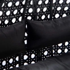 Merkloos HOME DELUXE Polyrotan Hangstoel TWIN Zwart Met Regenhoes -LeenBakker Winkel 4ad25b61760b4c8bbd16ff4f29761fb0 1