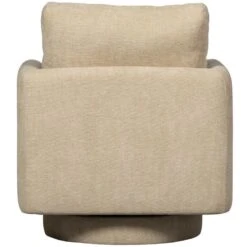 WOOOD Oscar Draaifauteuil - Chenille - Naturel - 64x78x79 -LeenBakker Winkel 4ca8ab17823942eeb92aeb831f7f9931