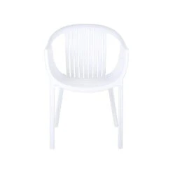 Beliani Eetkamerstoel NAPOLI - Wit Synthetisch Materiaal -LeenBakker Winkel 4ccad2a8cb19443b91439182e6d78d75