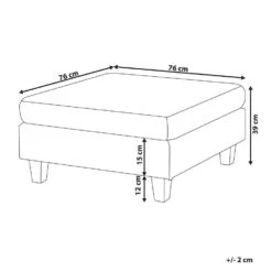 UNSTAD - Hocker - Donkergroen - Polyester -LeenBakker Winkel 4dddbed359664d5ab2a2dad0ea8b6394