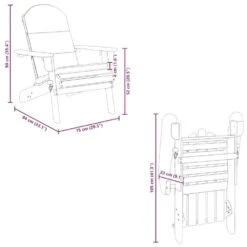 VidaXL - Adirondack Tuinstoel - Kussens - Bruin - Acaciahout -LeenBakker Winkel 4e041688ac224cb6847b5795132d3e19