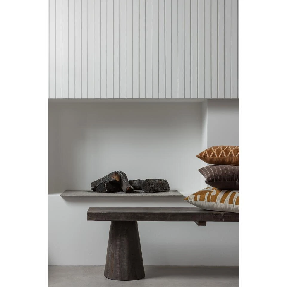 WOOOD Clyde Bankje - Hout - Donkerbruin - 45x150x30 4 WOOOD Clyde Bankje - Hout - Donkerbruin - 45x150x30 - Afbeelding 2