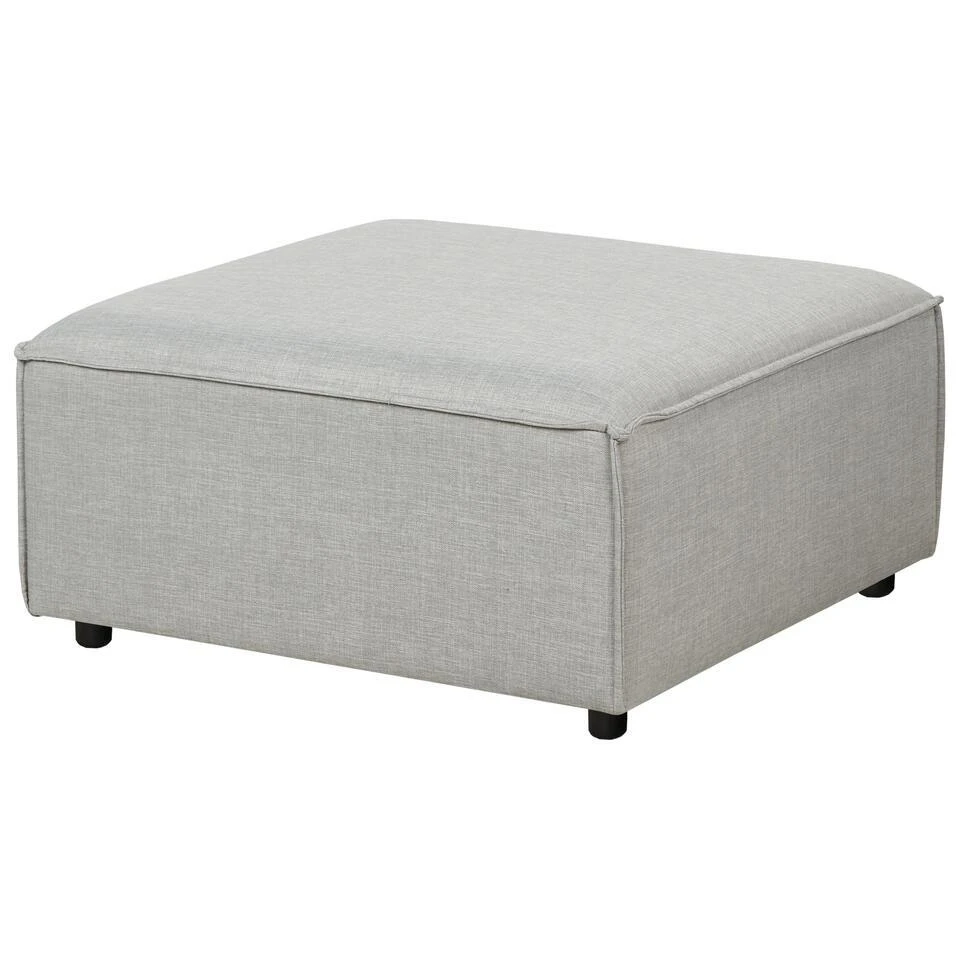 ARDAL - Ottomaan - Lichtgrijs - Polyester 5 ARDAL - Ottomaan - Lichtgrijs - Polyester - Afbeelding 3