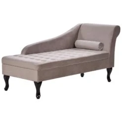 PESSAC - Chaise Longue - Taupe - Rechterzijde - Fluweel 17 PESSAC - Chaise Longue - Taupe - Rechterzijde - Fluweel -LeenBakker Winkel 4f2eebbc99434a36bc045f65d27e1c6a