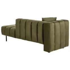 LANNILS - Chaise Longue - Groen - Linkszijdig - Fluweel -LeenBakker Winkel 4f5b442617274fdeb2d21786968b1b7f