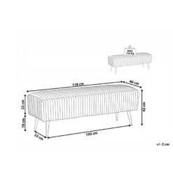 Beliani Hocker PATERSON - Blauw Fluweel 8 Beliani Hocker PATERSON - Blauw Fluweel -LeenBakker Winkel 4f7338927a384794bfb4e3d439030ed8