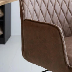 Industriële Draaibare Bureaustoel Novan Taupe - 52x57x87 Cm - Stof - Taupe -LeenBakker Winkel 4f7d5887e578478399d7c7fcad8fcb96