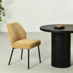 Eetkamerstoel Geel Stof - Zithoogte 47cm - Tess - Set Van 2 -LeenBakker Winkel 4f9545f608d941c887859dd89bc697a7