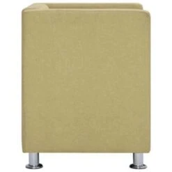 VidaXL Fauteuil Kubus Stof Groen -LeenBakker Winkel 4fe052d59d2840868629769aff235df4