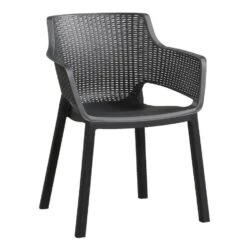 Keter Stapelstoel Eva - Antraciet