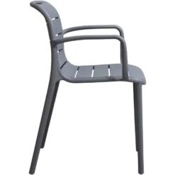 Stapelstoel Nice - Kunststof/antraciet -LeenBakker Winkel 50101149 0800