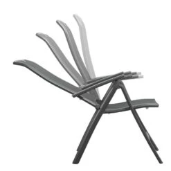 Terrasstoel Cannes 7-standen - Mat Grijs -LeenBakker Winkel 50105025 0815