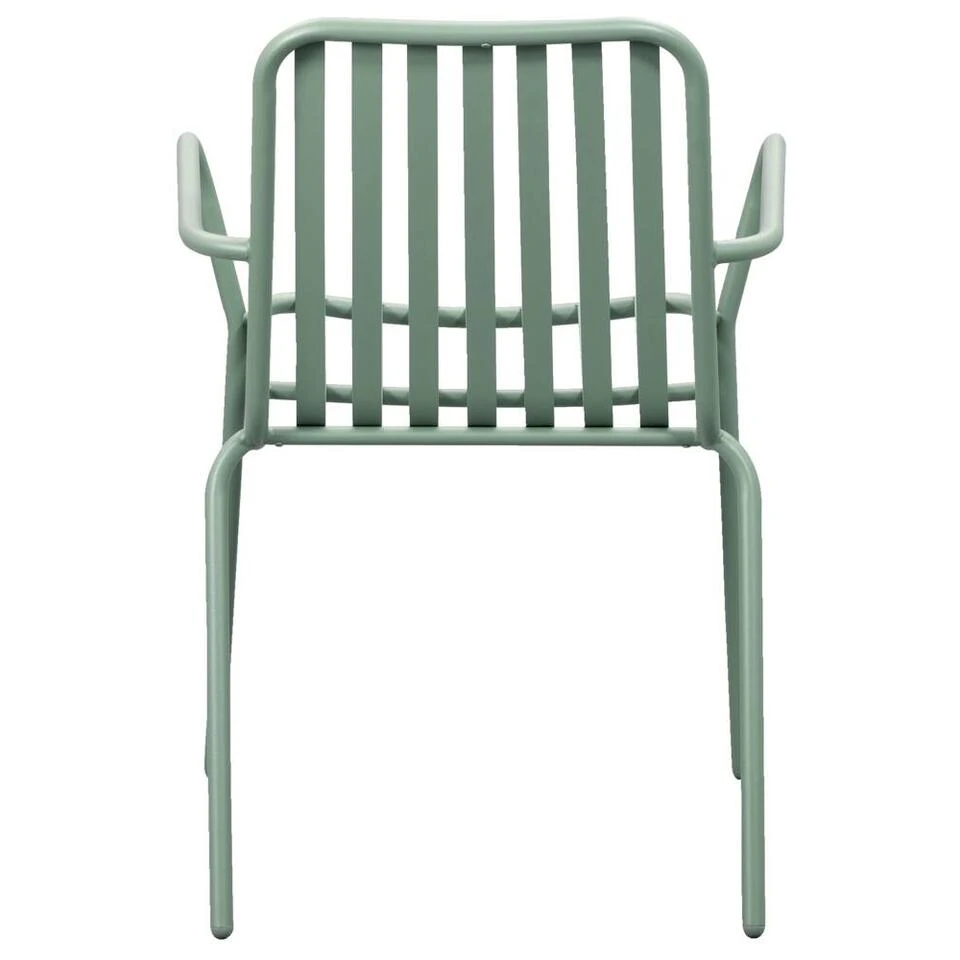 Stapelstoel Vence - Metaal Lichtgroen - 82x55x62 Cm 5 Stapelstoel Vence - Metaal Lichtgroen - 82x55x62 Cm - Afbeelding 3