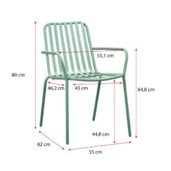 Stapelstoel Vence - Metaal Lichtgroen - 82x55x62 Cm 18 Stapelstoel Vence - Metaal Lichtgroen - 82x55x62 Cm -LeenBakker Winkel 50105164 9096