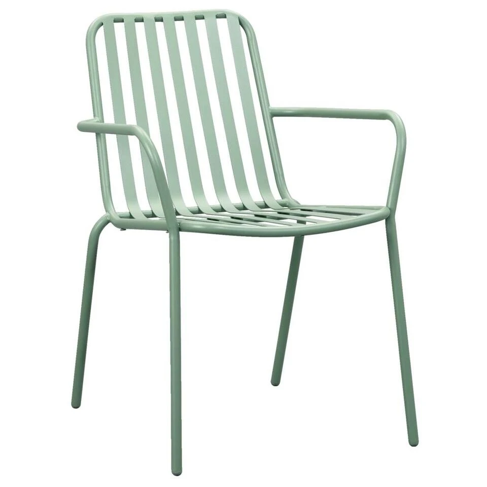 Stapelstoel Vence - Metaal Lichtgroen - 82x55x62 Cm 3 Stapelstoel Vence - Metaal Lichtgroen - 82x55x62 Cm