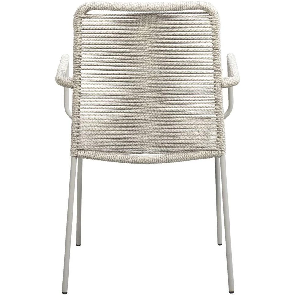 Stapelstoel Isola - Metaal/rope Zand - 85x53x64 Cm 6 Stapelstoel Isola - Metaal/rope Zand - 85x53x64 Cm - Afbeelding 4