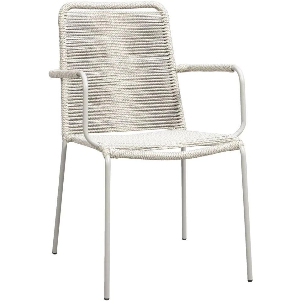 Stapelstoel Isola - Metaal/rope Zand - 85x53x64 Cm 3 Stapelstoel Isola - Metaal/rope Zand - 85x53x64 Cm