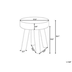 Beliani Bijzettafel KELSEY - Lichte Houtkleur Teakhout -LeenBakker Winkel 50133ea0f60442b2913adf3c41b1eda1