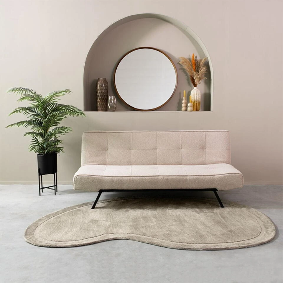 LABEL51 Slaapbank King Bouclé Naturel 4 LABEL51 Slaapbank King Bouclé Naturel - Afbeelding 2