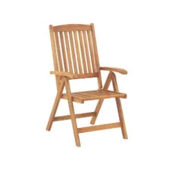 Beliani Inklapbare Tuinmeubels JAVA - Lichte Houtkleur Acaciahout -LeenBakker Winkel 5097dcbecbf642faadfb89a139777273