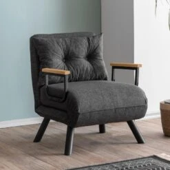 CALICOSY - Slaapfauteuil SANDO - Donkergrijs - 41x67x50 Cm -LeenBakker Winkel 518f89c432e8429e9fd2eb7d25d4bcc2