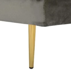 MIRAMAS - Chaise Longue - Grijs - Linkerzijde - Fluweel -LeenBakker Winkel 51a90e3e34114790b06e02ab57406aae