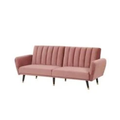 Beliani Slaapbank - VIMMERBY Roze Fluweel -LeenBakker Winkel 51ef9096a9a641528392fefce258a8bf