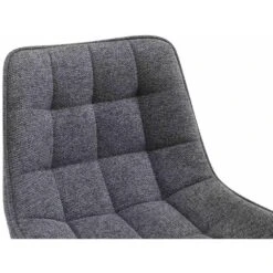 CLP Barkruk Dartford Mat Zwart Frame - Stof - Donkergrijs -LeenBakker Winkel 51f3b852e9144754969636d3dbb5a359