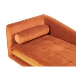 GONESSE - Chaise Longue - Oranje - Fluweel 17 GONESSE - Chaise Longue - Oranje - Fluweel -LeenBakker Winkel 523299b41a6a4f34a1832aff9371069f