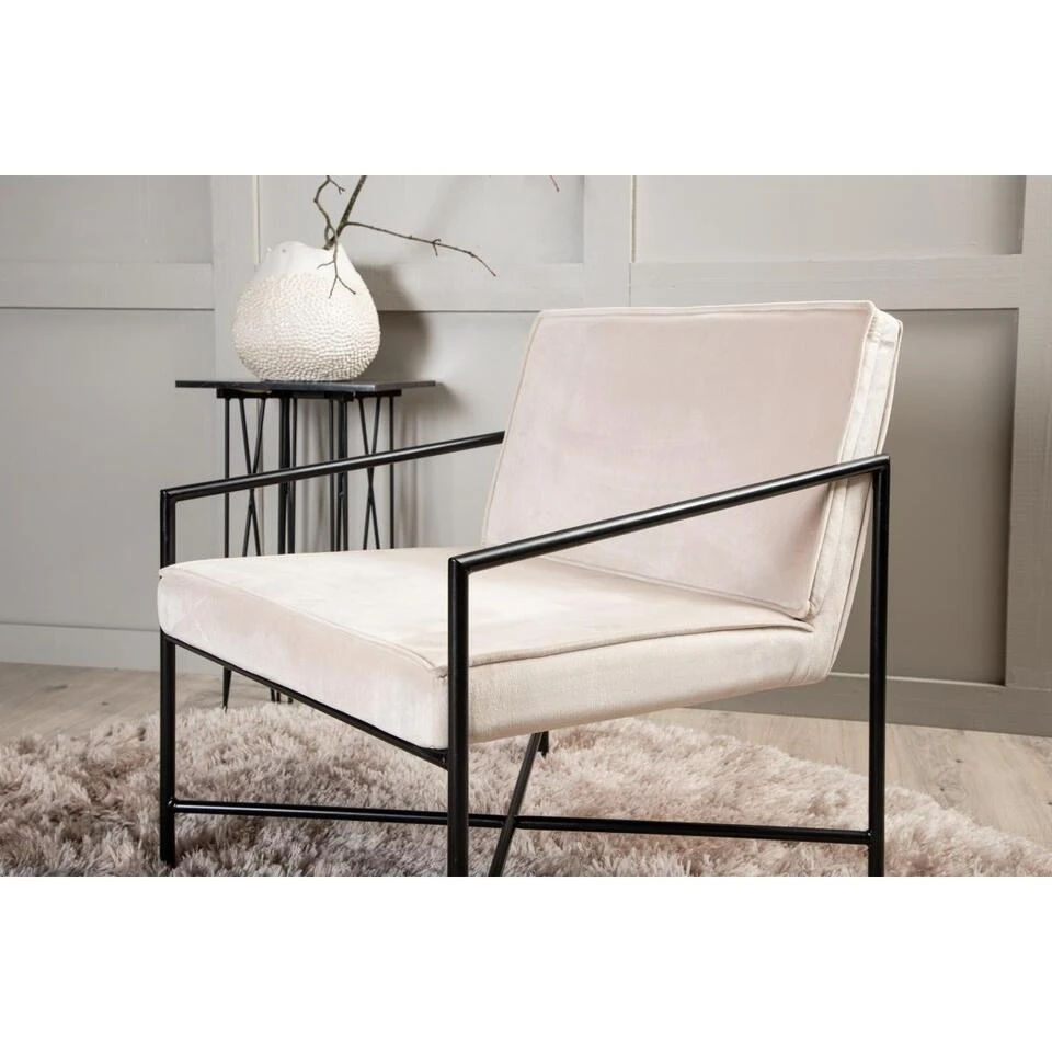 Svea - Nara Fauteuil - Velvet - Champagne 5 Svea - Nara Fauteuil - Velvet - Champagne - Afbeelding 3